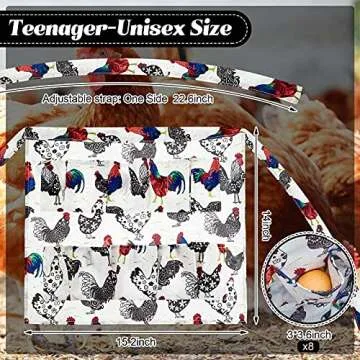 Patelai Eggs Collecting Gathering Holding Apron Egg Apron with Pockets