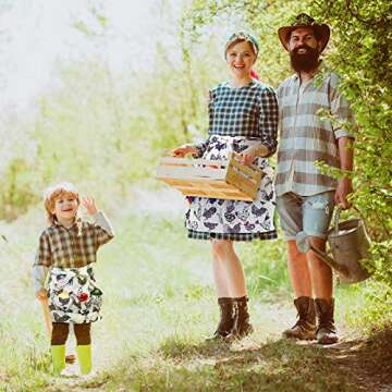 Patelai Eggs Collecting Gathering Holding Apron Egg Apron with Pockets