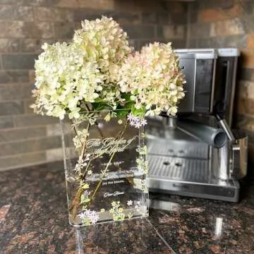 Book Vase for Flowers, Modern Home Decor, Christian Gifts for Women, Book Lovers' Gift, Book Flower ...