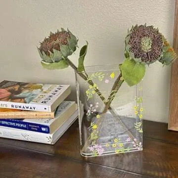 Book Vase for Flowers, Modern Home Decor, Christian Gifts for Women, Book Lovers' Gift, Book Flower Vase, for Home, Bedroom, Living Room, Office