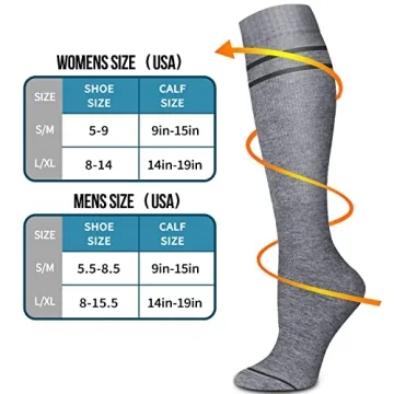 Bluemaple Copper Compression Socks for Women and Men