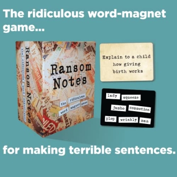 Ransom Notes Hilarious Word Magnet Party Game for Everyone
