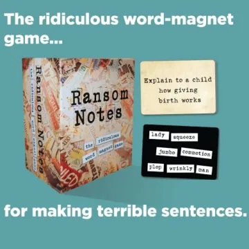 Ransom Notes Hilarious Word Magnet Party Game for Everyone