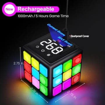 Xinbeiya Rechargeable Game Cube for Kids 6-12