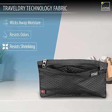 Lewis N. Clark RFID Blocking Money Belt Travel Pouch + Credit Card, ID, Passport Holder for Women & ...