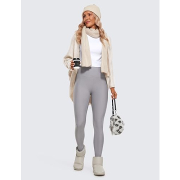 CRZ YOGA Fleece Lined High Waisted Leggings for Women