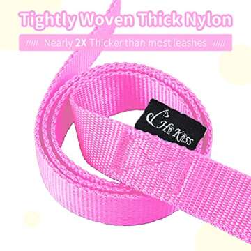 HIKISS Long Dog Leash Obedience Recall Training Agility Lead with Thickening Material for Large Dog ...