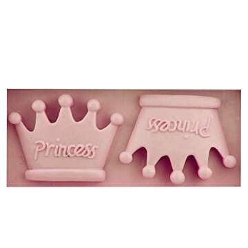 1PC Princess Crown Shape Silicone Mold for DIY Crystal Chocolate Desserts Jelly Shots Pudding Ice Cu...