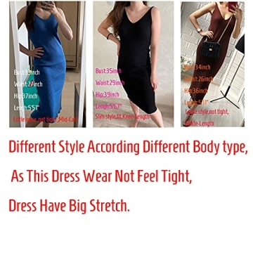 RZIV Women's Sleeveless Knit Midi Dress - Stylish Comfort