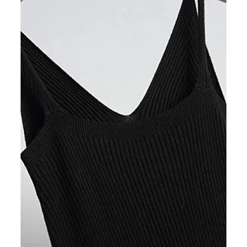 RZIV Women's Sleeveless Knit Midi Dress - Stylish Comfort