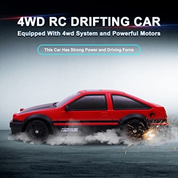 4WD RC Drift Car High Speed LED Lights Toy for All Ages