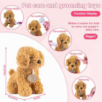 Doctor Kit for Kids, 25 Pcs Kids Doctors Play Set, Doctor Kit for Toddlers with Dog Toy,Storage Bag, Stethoscope Toy, Dress Up Costume and Accessories,Pretend Play Medical Kit for Toddlers Ages 3-6