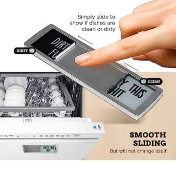 Funny Clean Dirty Dishwasher Magnet for Home Organization