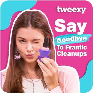 tweexy Wearable Nail Polish Holder Ring - Nail Polish Bottle Holder for Easy Application | Perfect for Fingernail Painting, Manicure & Pedicure | Nail Polish Accessories (Purple Crush)