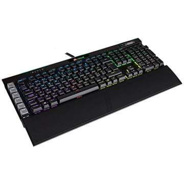 Corsair K95 RGB Platinum Mechanical Gaming Keyboard - 6x Programmable Macro Keys - USB Passthrough & Media Controls - Tactile & Quiet - Cherry MX Brown – RGB LED Backlit