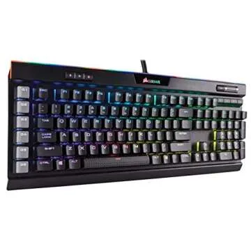 Corsair K95 RGB Platinum Mechanical Gaming Keyboard - 6x Programmable Macro Keys - USB Passthrough & Media Controls - Tactile & Quiet - Cherry MX Brown – RGB LED Backlit