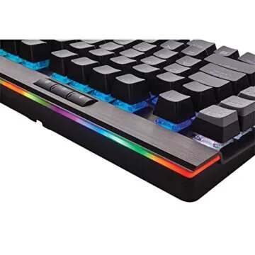 Corsair K95 RGB Platinum Mechanical Gaming Keyboard - 6x Programmable Macro Keys - USB Passthrough & Media Controls - Tactile & Quiet - Cherry MX Brown – RGB LED Backlit