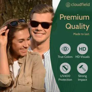 Cloudfield Wood Frame Sunglasses with UV Protection