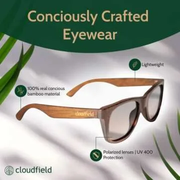 Cloudfield Wood Frame Sunglasses with UV Protection