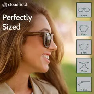 Cloudfield Wood Frame Sunglasses with UV Protection