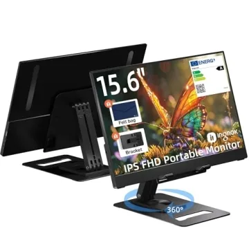 Ingnok 15.6 Inch Portable Monitor - Ultra Slim Full HD Screen Extender