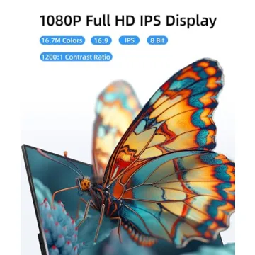 Ingnok Portable Monitor - Ultra-Slim 15.6 Inch Display