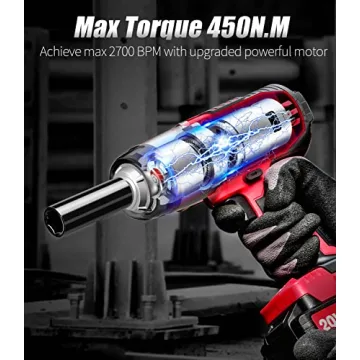 AVID POWER 1/2 Cordless Impact Wrench 330 ft-lbs Torque