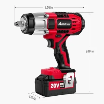 AVID POWER 1/2 Cordless Impact Wrench 330 ft-lbs Torque
