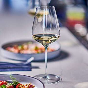 Grassl Mineralité Wine Glass, Hand-Blown Crystal Wine Glass for White Wine and Champagne Single