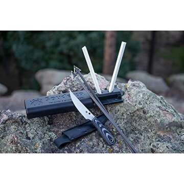 Spyderco Tri-Angle Premium Sharpmaker Set with DVD and Two Sets of Alumina Ceramic Stones - 204MF OPEN BOX