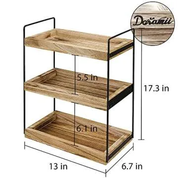 DORAMII Multi-Purpose 3-Tier Organizer for Home