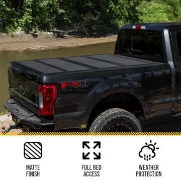 RealTruck BAK BAKFlip MX4 Hard Folding Truck Bed Tonneau Cover | 448329 | Fits 2015-2020 Ford F-150 5' 7" Bed (67.1")