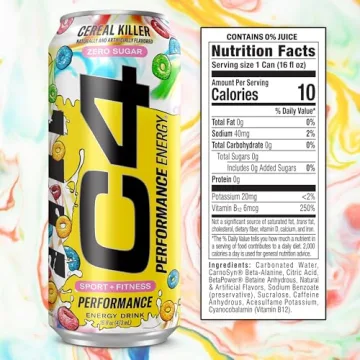 Cellucor C4 Carbonated Energy Drink - Zero Sugar, Flavorful & Energizing