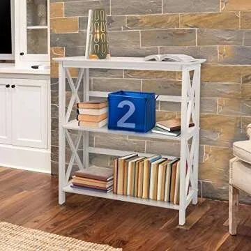Stylish 3-Shelf Montego Bookcase - Casual Home