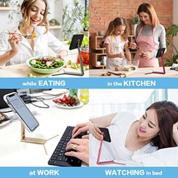 LOOKSHOP Lookstand Gold Adjustable Cell Phone Stand