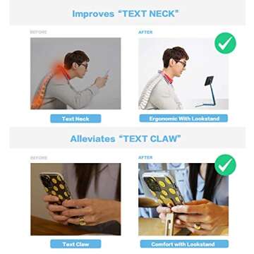 LOOKSHOP Lookstand Gold Adjustable Cell Phone Stand