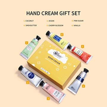 BODY & EARTH #LOVE Hand Cream Set for Women - 6 Pack