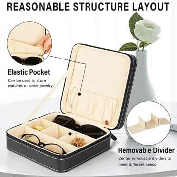 Olpchee Portable Sunglasses Organizer for Stylish Travel