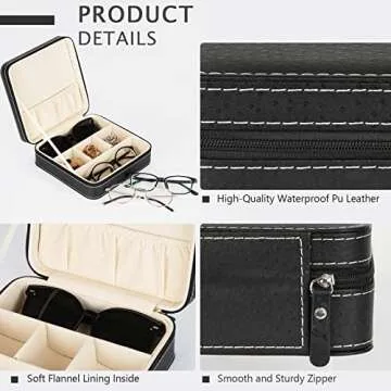 Olpchee Portable Sunglasses Organizer for Stylish Travel