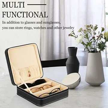 Olpchee Portable Sunglasses Organizer for Stylish Travel