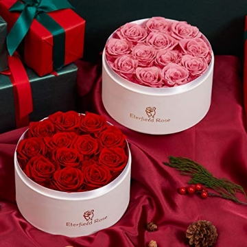 Eterfield Forever Flowers in Box - Lasting Pink Roses