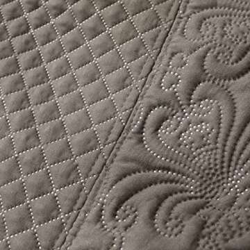 RUIZIXIN Oversized King Coverlet Set California Size Bedspread Soft Quilt Lightweight Bedcover Microfiber Comforter Set Bed Set for All Seasons 3Pieces Set(1 Coverlet, 2 Pillow Shams)