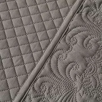 RUIZIXIN Oversized King Coverlet Set California Size Bedspread Soft Quilt Lightweight Bedcover Microfiber Comforter Set Bed Set for All Seasons 3Pieces Set(1 Coverlet, 2 Pillow Shams)