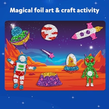Skillmatics Mess-Free Art & Craft for Kids - Foil Fun Space