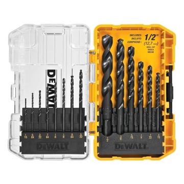 DEWALT 14-Piece Drill Bit Set for Versatile Applications