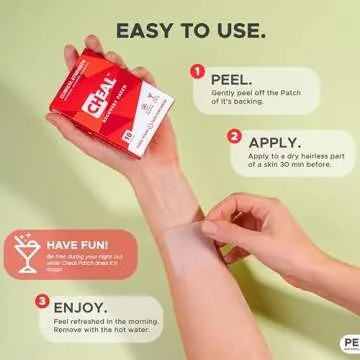 Recovery Patch 10 Pack - Party Patches for Better Mornings | Individually Wrapped (Clear)