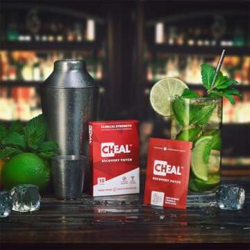 Recovery Patch 10 Pack - Party Patches for Better Mornings | Individually Wrapped (Clear)