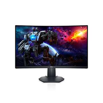 Dell S2722DGM 27-inch QHD Curved Gaming Monitor - 165Hz Refresh Rate, Height/Tilt Adjust