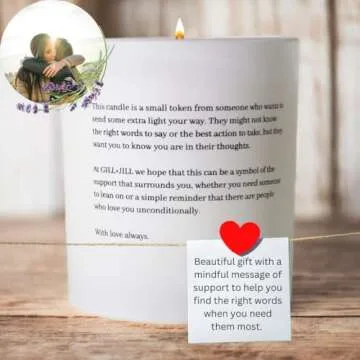 Little Light Scented Candle, Hug in a Jar Candle, Miscarriage Gifts for Mothers, Get Well Soon Gifts for Women, IVF Warrior, Chemo Gifts, Natural Paraffin-Free Wax with Rose, Pink Quartz, Cinnamon