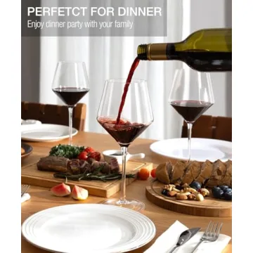 AOOE Red Wine Glasses Set of 4 for Elegant Wine Tasting